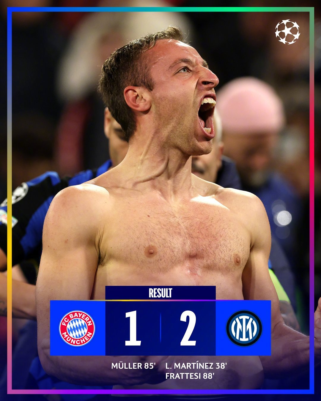 阿森纳三球大胜皇马 国米客场力克拜仁晋级欧冠